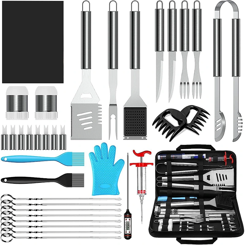 35 Piece Professional BBQ Tools BBQ Tools Set Stainless Steel Grilling Tools